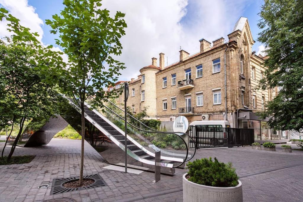 Luxury Apartment In Gediminas Avenue With Terrace Vilnius Exterior photo